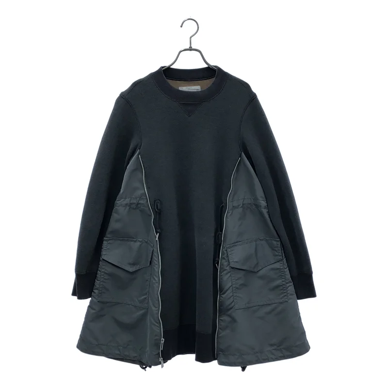sacai / サカイ | 2023AW | Sponge Sweat x MA-1 Dress / MA-1ドッキング スウェットワンピース | 2 | レディース