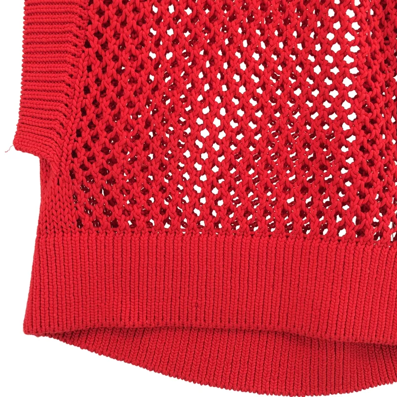 HYKE / ハイク | 2026SS | CROCHET SLEEVELESS KNIT / コットン クロシェット スリーブレス ニットベスト | 2 | レディース