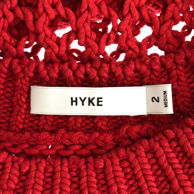HYKE / ハイク | 2026SS | CROCHET SLEEVELESS KNIT / コットン クロシェット スリーブレス ニットベスト | 2 | レディース