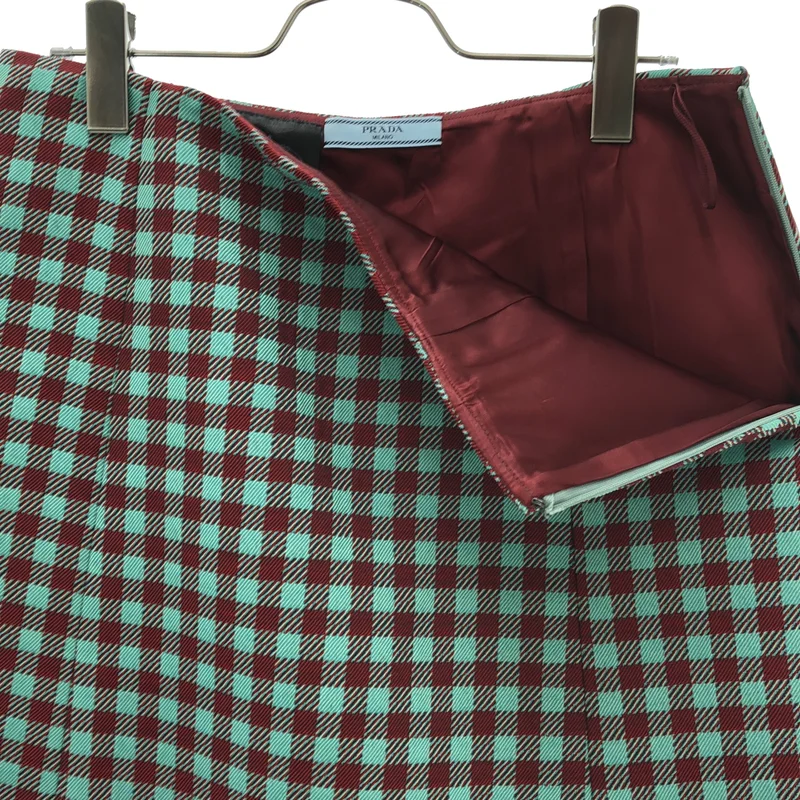 PRADA / プラダ | チェック ジャガード スカート |
