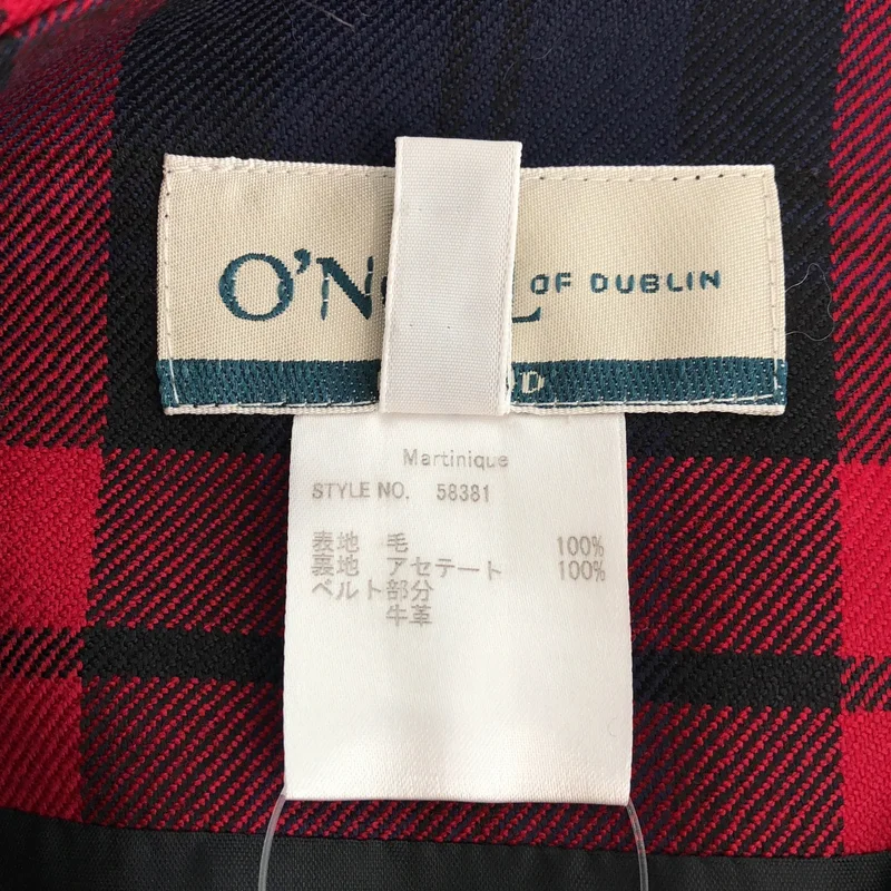 O'NEIL OF DUBLIN / オニールオブダブリン | ウール チェック ラップスカート | 38 | レディース