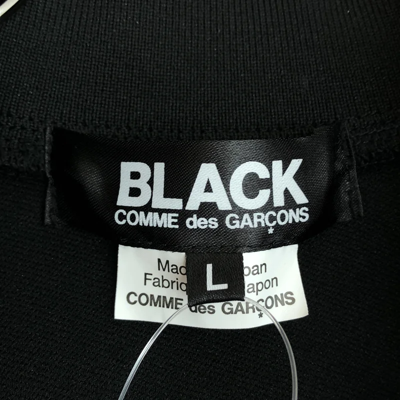 BLACK COMME des GARCONS / ブラックコムデギャルソン | AD2025 | ポリエステル トラックジャケット | L | メンズ