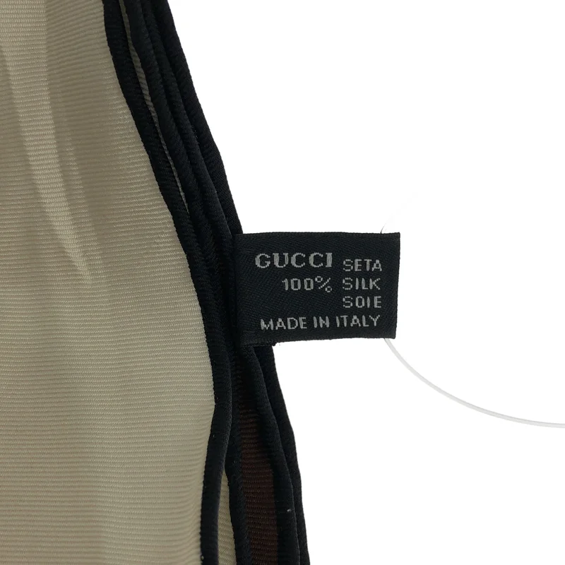 GUCCI / グッチ | シルク 総柄 菱形 スカーフ |