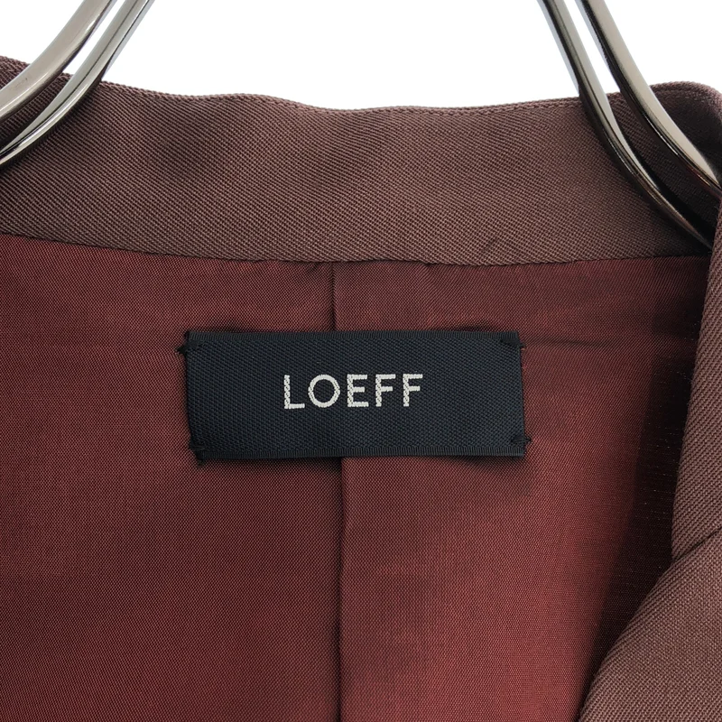 LOEFF / ロエフ | ウールギャバ ダブルブレストドレス | 1 | レディース