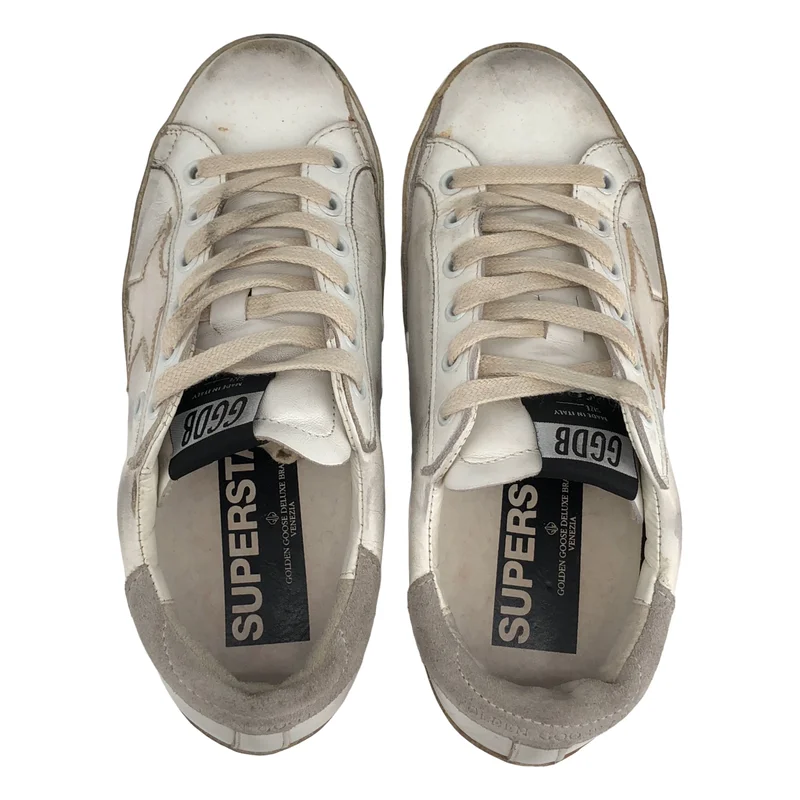 GOLDEN GOOSE / ゴールデングース | SUPERSTAR ヴィンテージ加工 レザースニーカー | 36 | レディース
