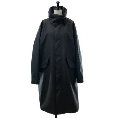 2020 AW HYKE PILE DUFFLE COAT BLACK サイズ1 HYKE / ハイク | PILE DUFFLE COAT ロング ダッフル コート | 1