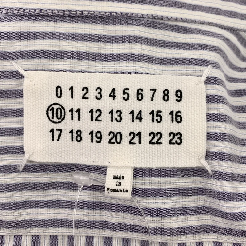 Maison Martin Margiela / メゾンマルタンマルジェラ | 2012SS | コットン ストライプ レギュラーカラー シャツ | 44 | メンズ