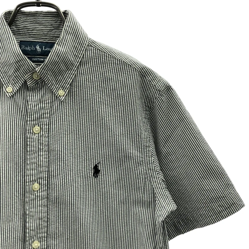 POLO RALPH LAUREN / ポロラルフローレン | コットン ストライプ ワンポイントポニー シャツ | XS | メンズ