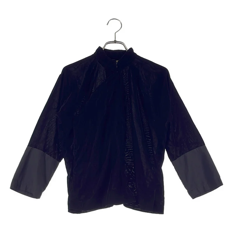 COMME des GARCONS COMME des GARCONS / コムコム | 2016SS | 特殊加工 ベロア チャイナジャケット | XS | レディース