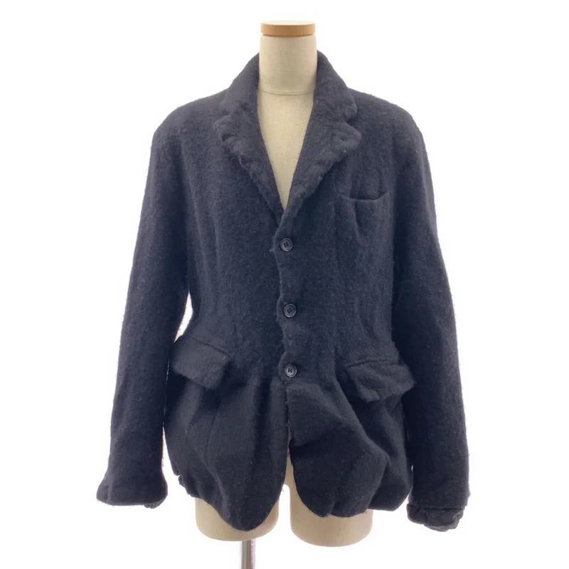 COMME des GARCONS / コムデギャルソン | 2022AW | ウール縮絨 製品加工 テーラードジャケット | S | レディース