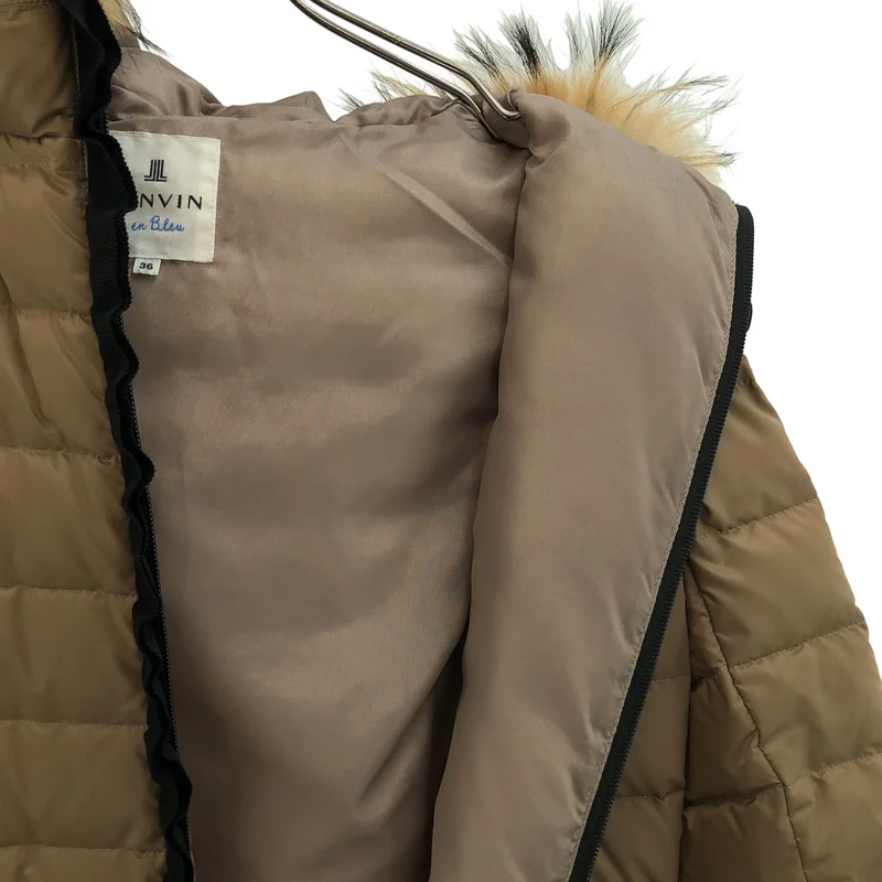 LANVIN / ランバン | ファー ダウンコート | 36 | レディース