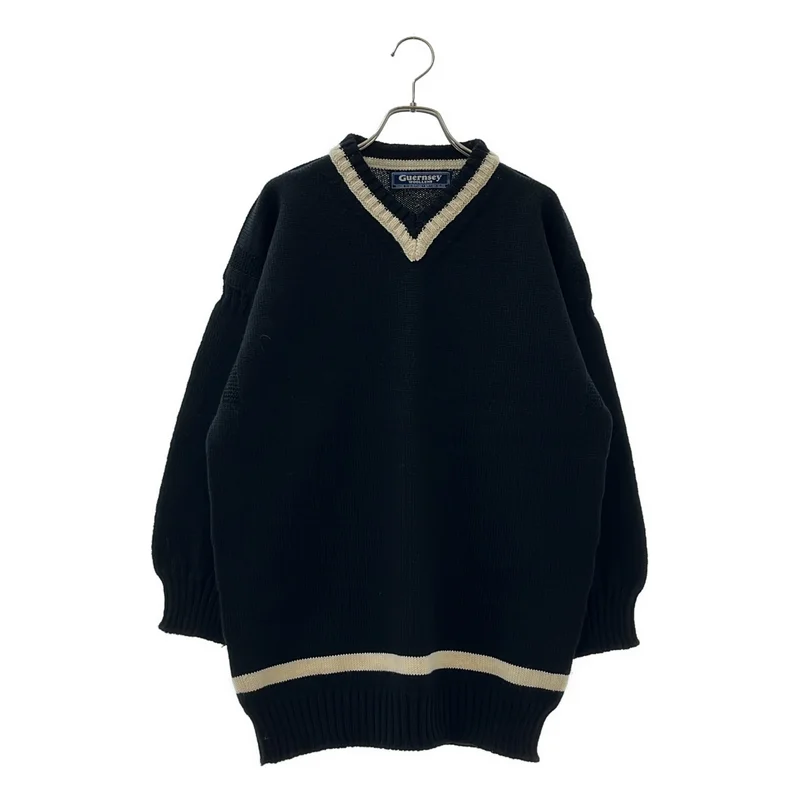 Guernsey WOOLENS / ガンジーウーレンズ | バイカラーニット | 42 | メンズ
