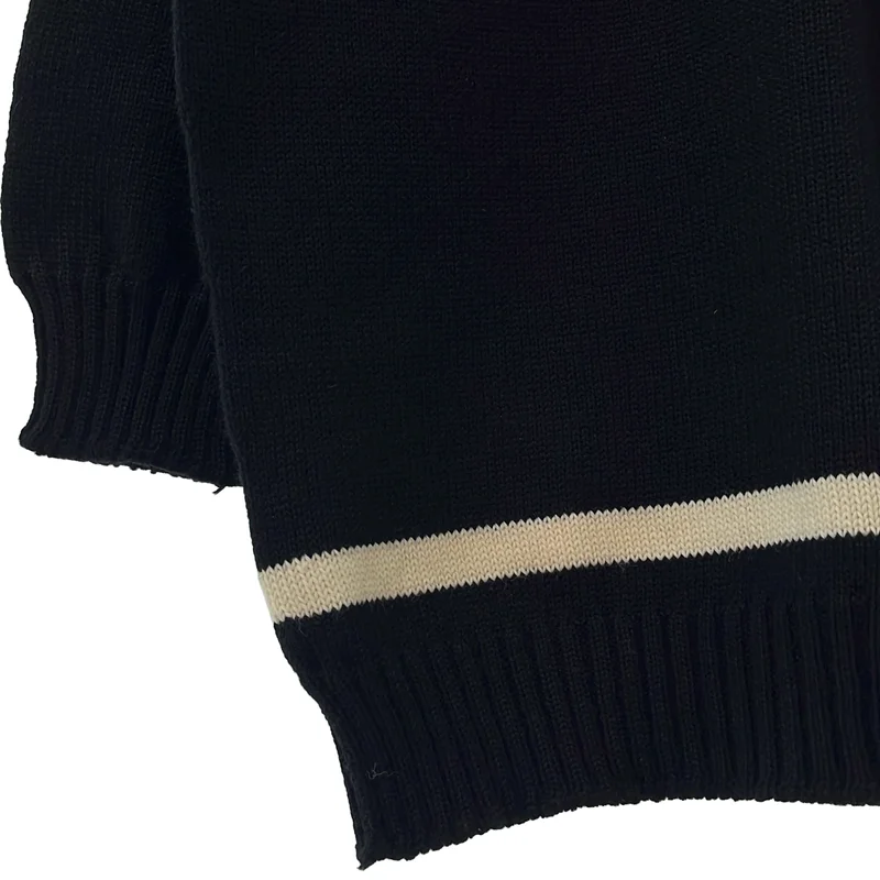 Guernsey WOOLENS / ガンジーウーレンズ | バイカラーニット | 42 | メンズ