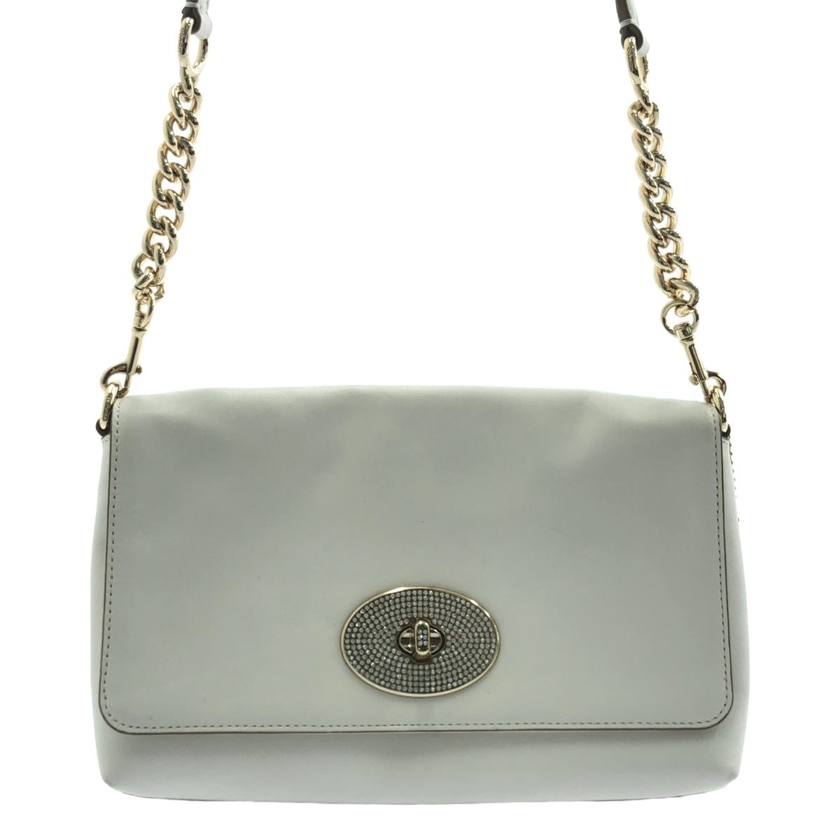 COACH / コーチ | レザー ストーン チェーン ショルダー バッグ