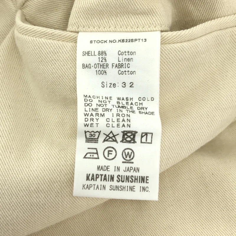 Kaptain Sunshine / キャプテンサンシャイン | Gurkha Short Pants コットン リネン ドリル ハーフパンツ | 32 | メンズ