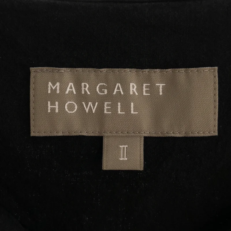 MARGARET HOWELL / マーガレットハウエル | コットン リネン 半袖 セーラーカラーブラウス | 2 | レディース