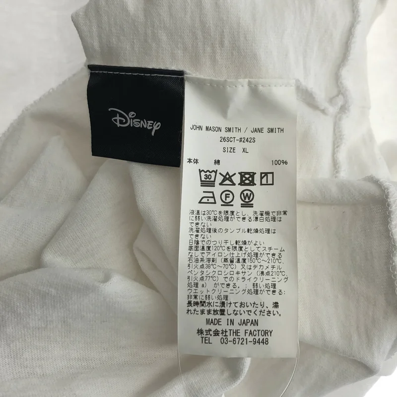 JOHN MASON SMITH / ジョンメイソンスミス | × ディズニー ミッキー Tシャツ | XL | レディース