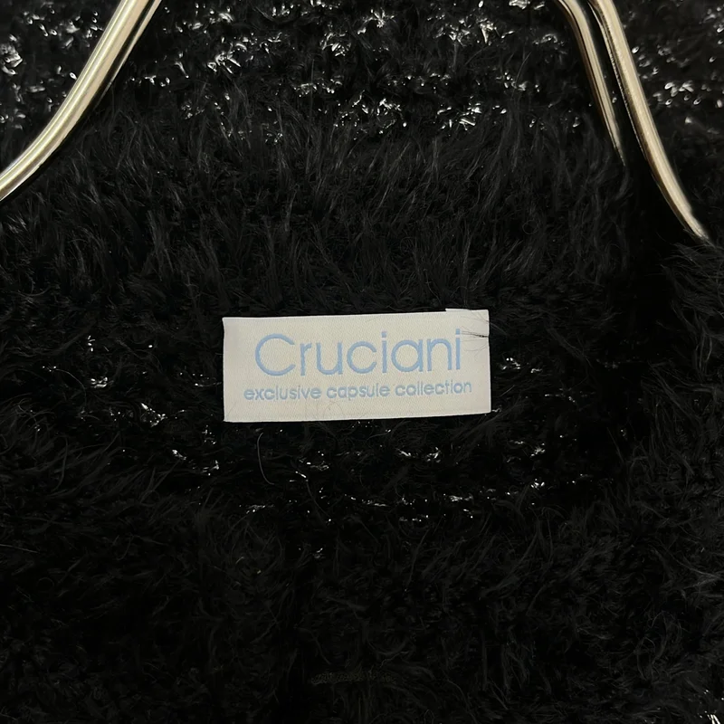 Cruciani / クルチアーニ | ツイード フック式 ノーカラー ジャケット | 38 | レディース