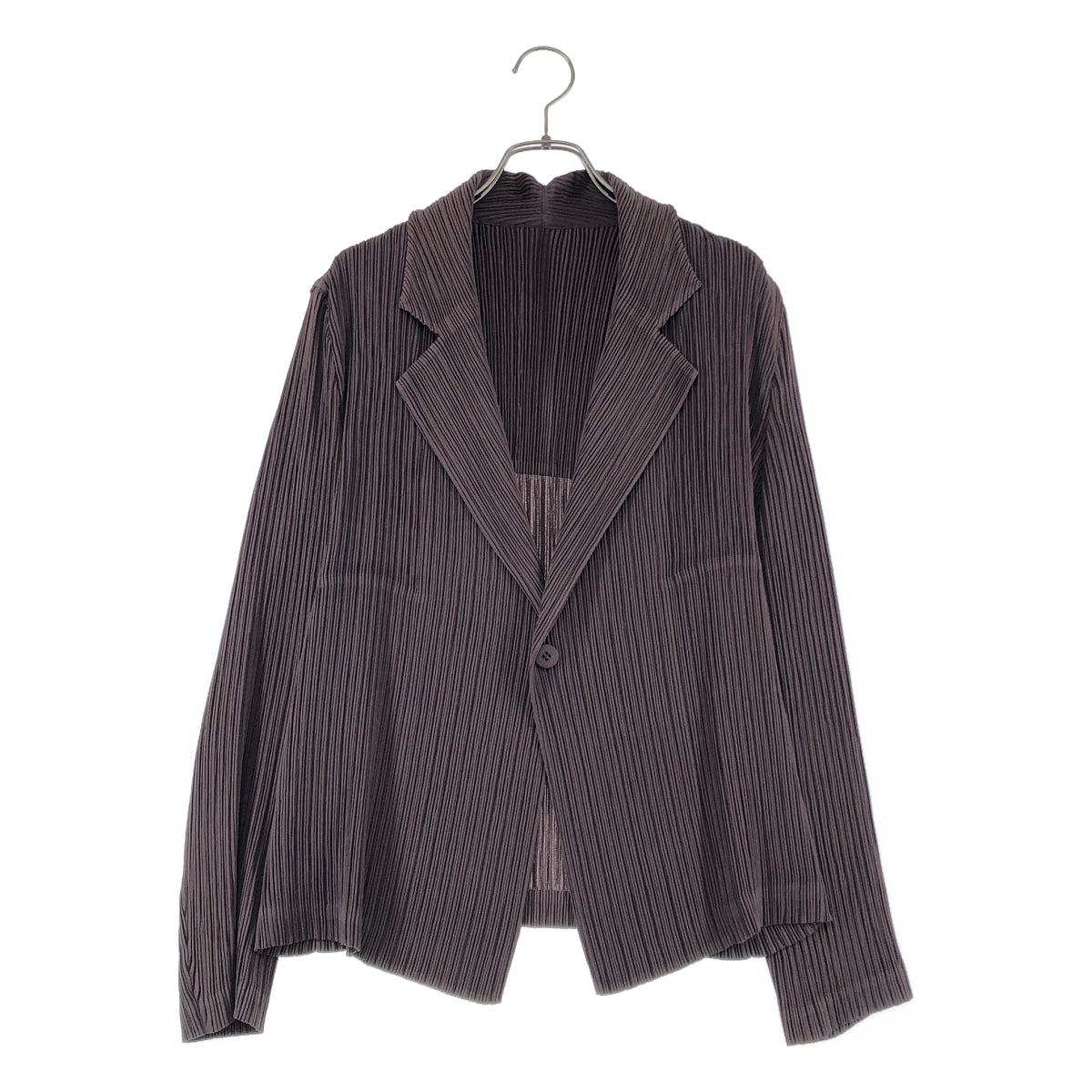 イッセイミヤケ　ISSEY MIYAKE 　プリーツ　ジャケット　ブラウン ISSEY MIYAKE / イッセイミヤケ | HATCHING PLEATS プリーツ