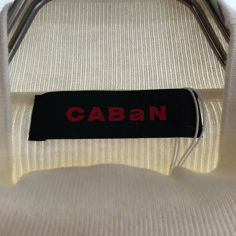 CABaN / キャバン | コットンカシミヤリブ モックネックプルオーバー | F | レディース