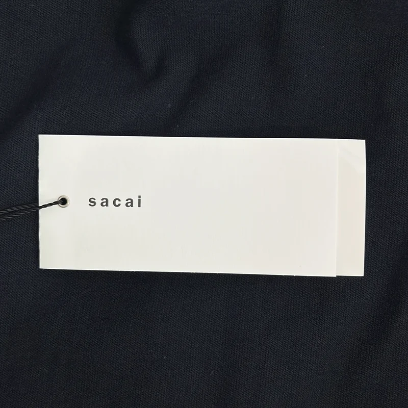 sacai / サカイ | Nylon Twill x Cotton Jersey T-Shirt コットンジャージー Tシャツ | 1 | レディース