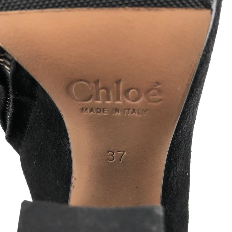 Chloe / クロエ | スエードレザー ブーティ | 37 | レディース