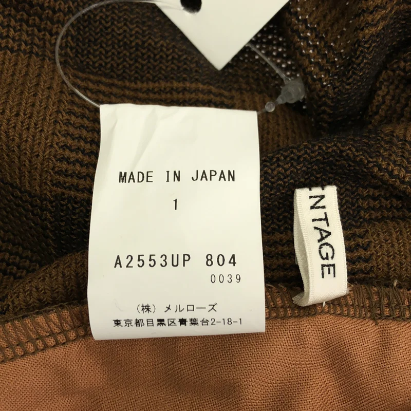 CURRENTAGE / カレンテージ | チェック2wayパンツ | 1 | レディース