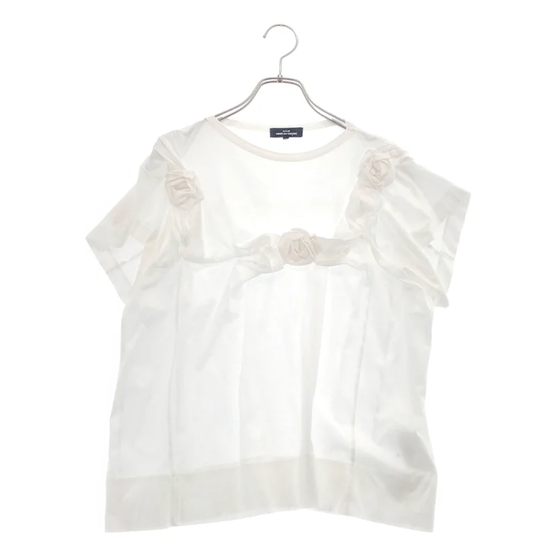 tricot COMME des GARCONS / トリココムデギャルソン | 2010SS | フラワーモチーフ Tシャツ | S | レディース