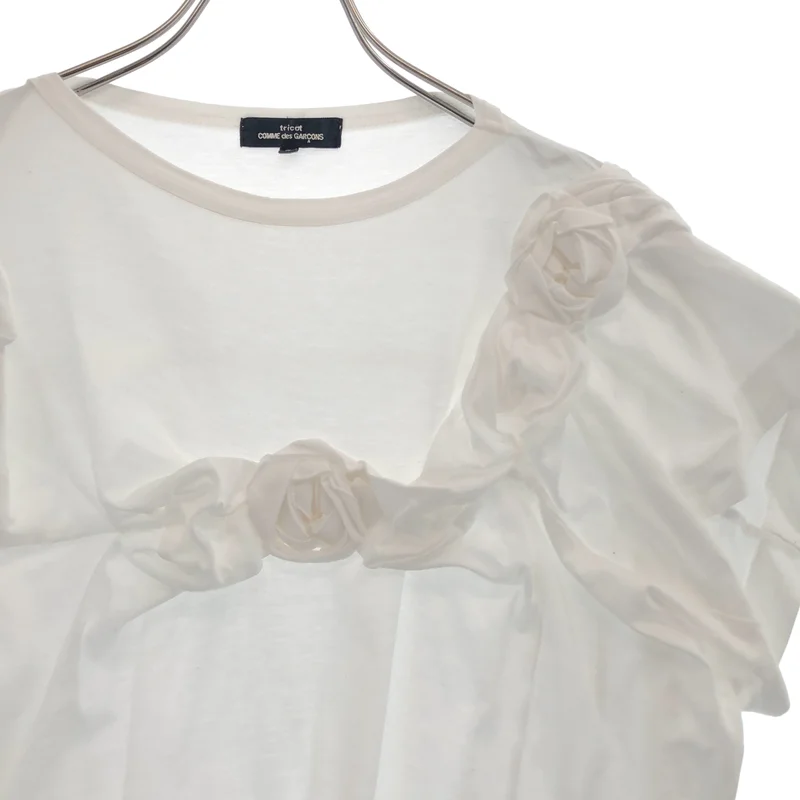 tricot COMME des GARCONS / トリココムデギャルソン | 2010SS | フラワーモチーフ Tシャツ | S | レディース