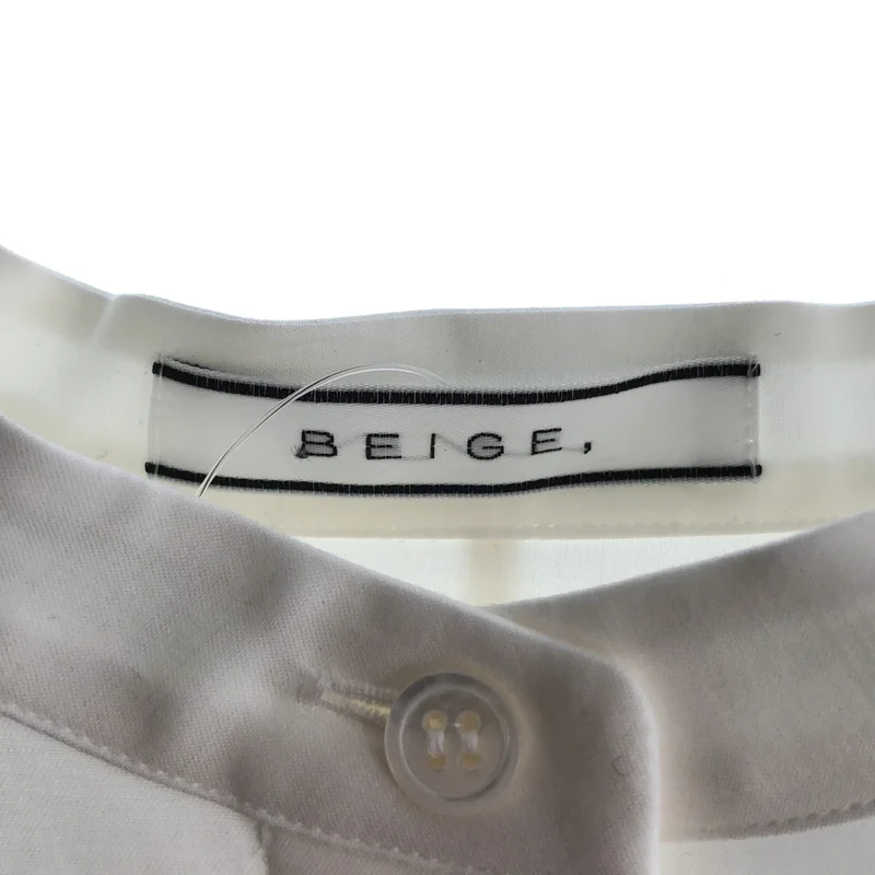 BEIGE， / ベイジ | バンドカラーデザインスリーブ シャツ | 2 | レディース