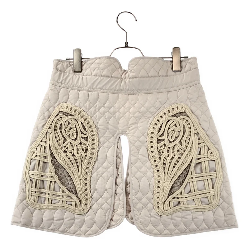 Mame Kurogouchi / マメクロゴウチ | 2025SS | Cording Embroidery Quilted Wrapped Skirt コード刺しゅう キルティングラップスカート | F |