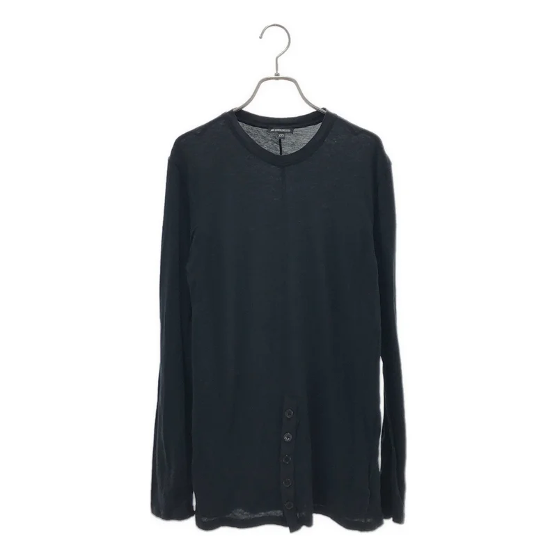 ANN DEMEULEMEESTER / アンドゥムルメステール | フロントボタン Tシャツ | XXS | メンズ