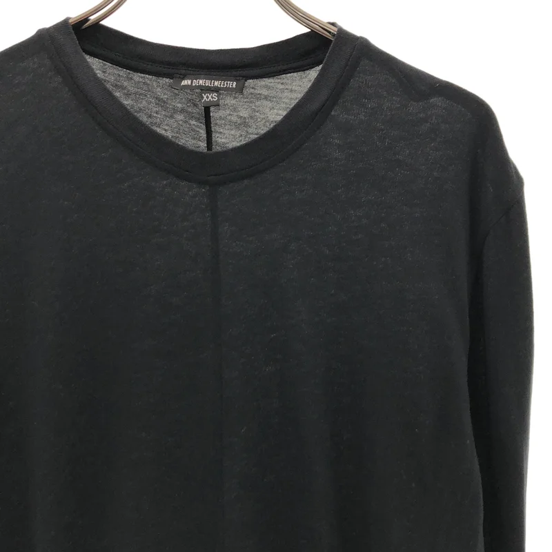 ANN DEMEULEMEESTER / アンドゥムルメステール | フロントボタン Tシャツ | XXS | メンズ