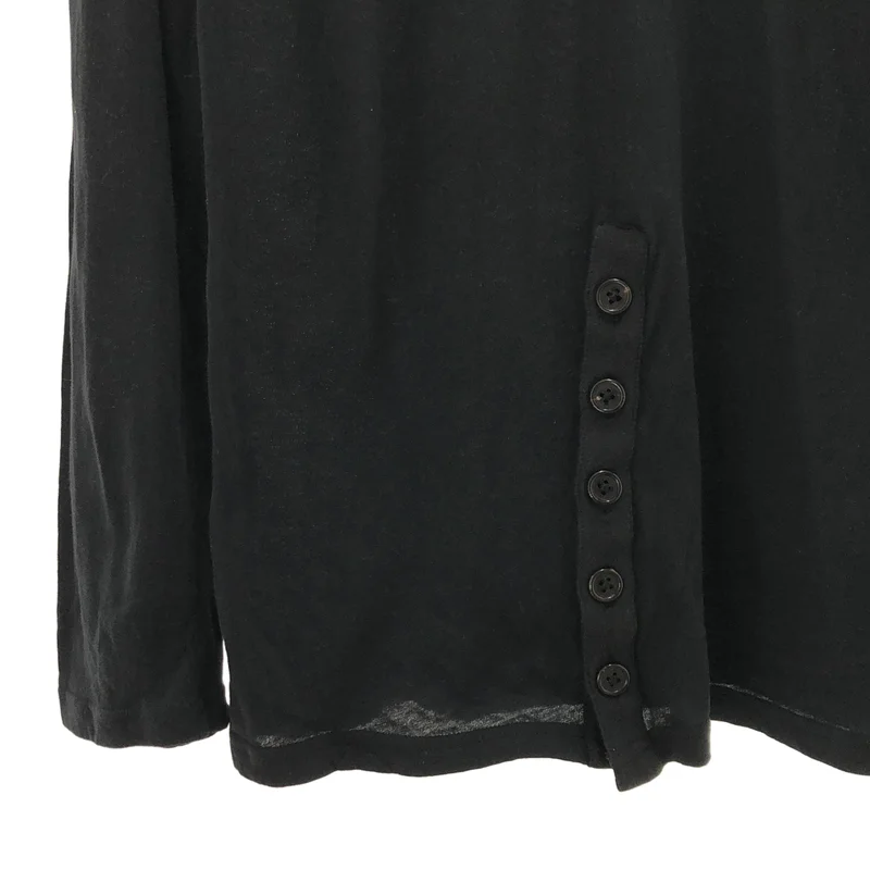 ANN DEMEULEMEESTER / アンドゥムルメステール | フロントボタン Tシャツ | XXS | メンズ