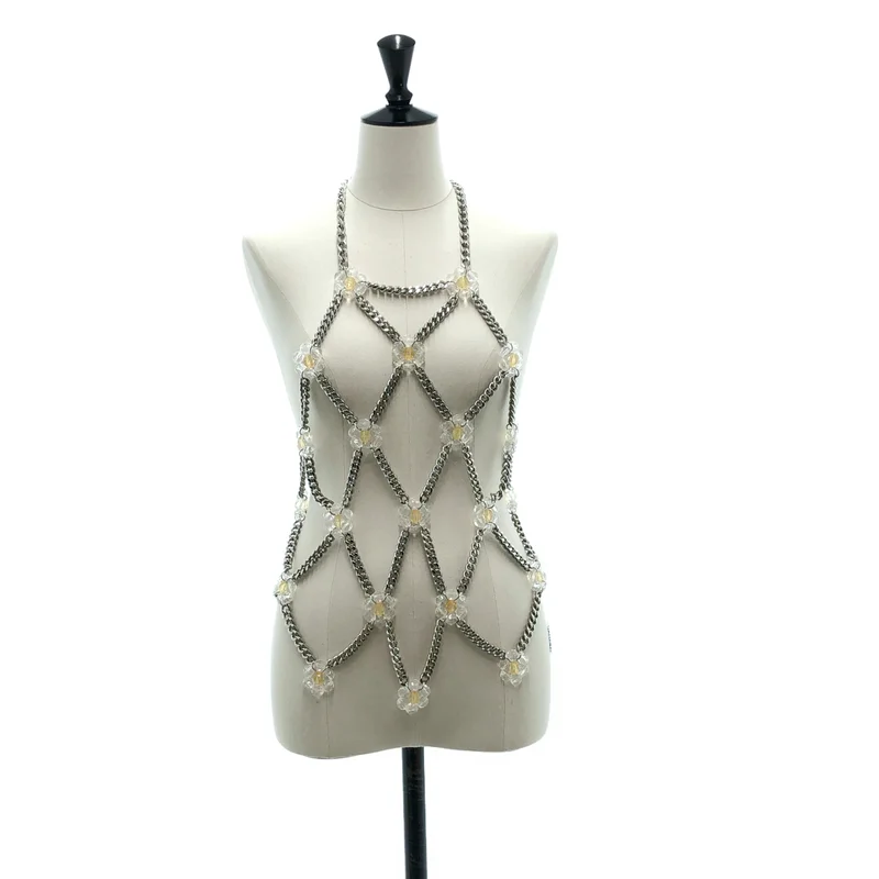 noir kei ninomiya / ノワールケイニノミヤ | Daisy Chain Harness フローラル チェーントップ ハーネスベスト |