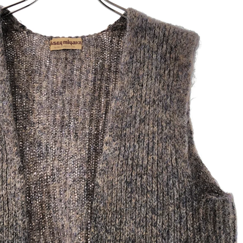 ISSEY MIYAKE / イッセイミヤケ | 1980s | ボタンレス モヘア ニットベスト |