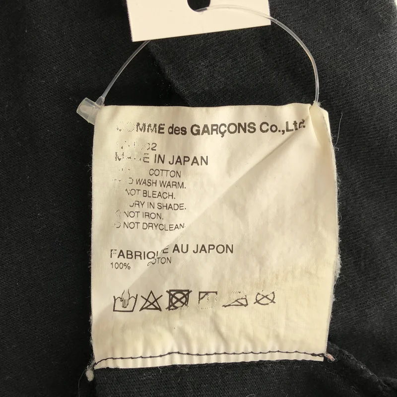 BLACK COMME des GARCONS / ブラックコムデギャルソン | AD2017 | Tシャツ_半袖 1Z-T002 | M | メンズ