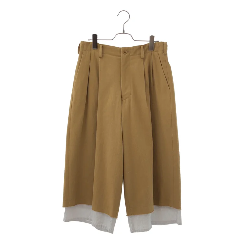 Y's / ワイズヨウジヤマモト | 2022AW | COTTON LINEN SUNDRIED WASHER CUT OF PANTS / コットン リネン 天日干し ウォッシャー カットオフパンツ | 2 | レディース
