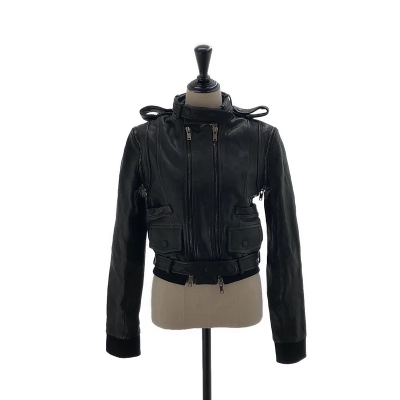 GIVENCHY / ジバンシィ | RiccardoTisci / ジップ レザージャケット | 40 | レディース