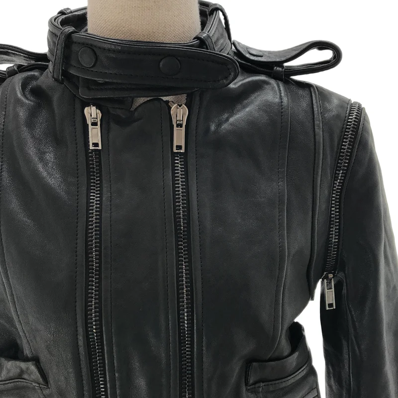 GIVENCHY / ジバンシィ | RiccardoTisci / ジップ レザージャケット | 40 | レディース