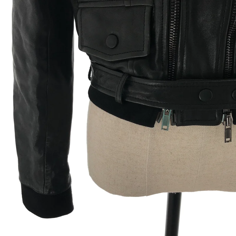 GIVENCHY / ジバンシィ | RiccardoTisci / ジップ レザージャケット | 40 | レディース