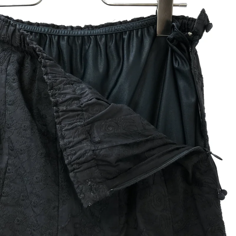 HaaT ISSEY MIYAKE / ハートイッセイミヤケ | 2008SS | キュプラ混 フラワー刺しゅう プリーツスカート | 3 | レディース