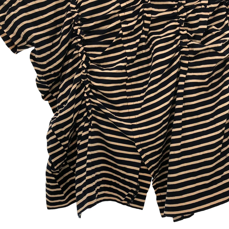 COMME des GARCONS / コムデギャルソン | 2012SS | ボーダー アシンメトリー ギャザー カットソー | M | レディース