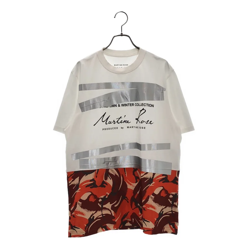 Martine Rose / マーティンローズ | オーバーシルエット ロゴ プリント Tシャツ カットソー | L | メンズ