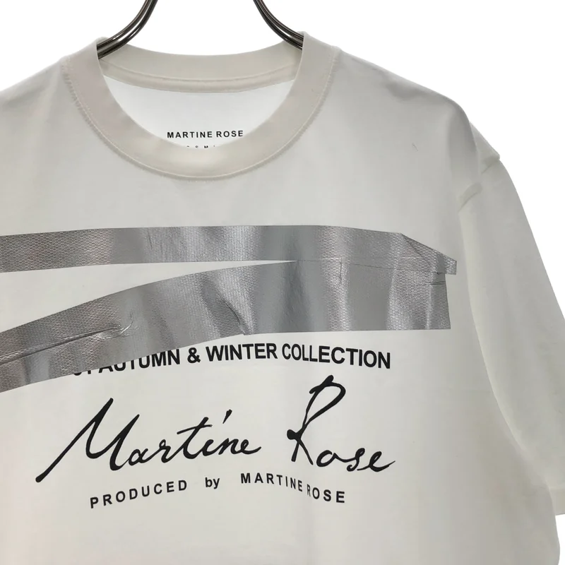 Martine Rose / マーティンローズ | オーバーシルエット ロゴ プリント Tシャツ カットソー | L | メンズ