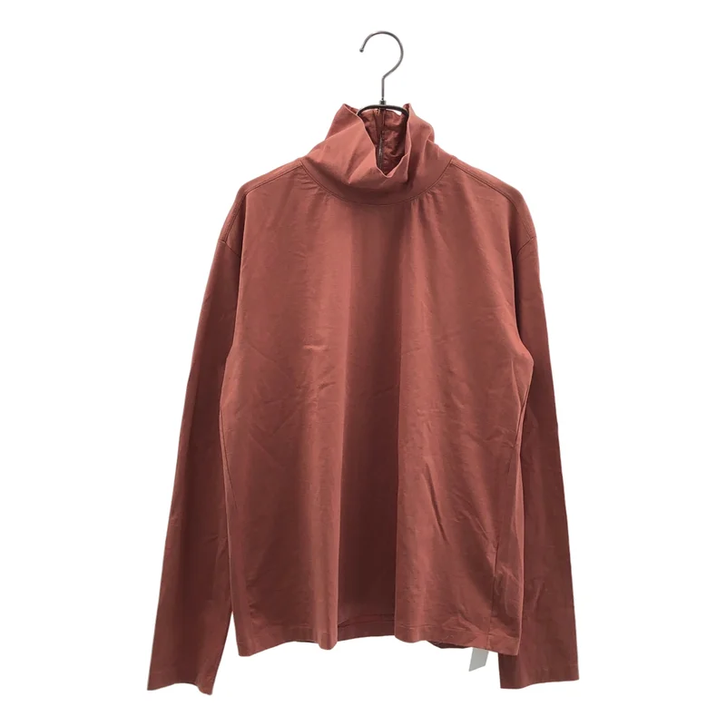 AURALEE / オーラリー | 2021SS | ORGANIC COTTON COMPACT JERSEY HALF ZIP HI NECK L/S TEE / ジャージー ハーフジップ ハイネック ロングスリーブTシャツ | 1 | レディース