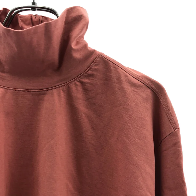 AURALEE / オーラリー | 2021SS | ORGANIC COTTON COMPACT JERSEY HALF ZIP HI NECK L/S TEE / ジャージー ハーフジップ ハイネック ロングスリーブTシャツ | 1 | レディース