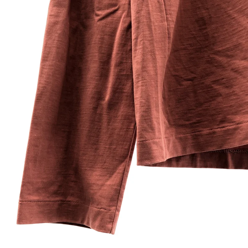 AURALEE / オーラリー | 2021SS | ORGANIC COTTON COMPACT JERSEY HALF ZIP HI NECK L/S TEE / ジャージー ハーフジップ ハイネック ロングスリーブTシャツ | 1 | レディース