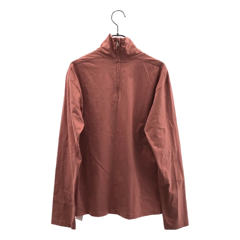 AURALEE / オーラリー | 2021SS | ORGANIC COTTON COMPACT JERSEY HALF ZIP HI NECK L/S TEE / ジャージー ハーフジップ ハイネック ロングスリーブTシャツ | 1 | レディース