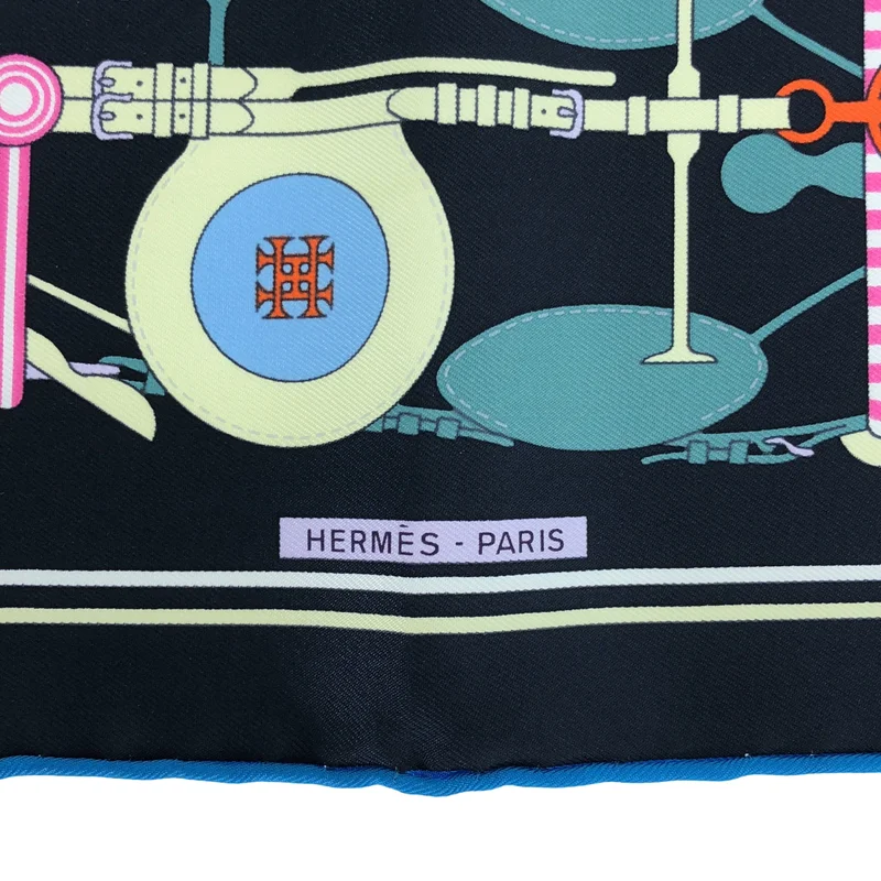 HERMES / エルメス | Brides et Frontaux ガヴロッシュ 馬勒と額飾り 45 スカーフ |